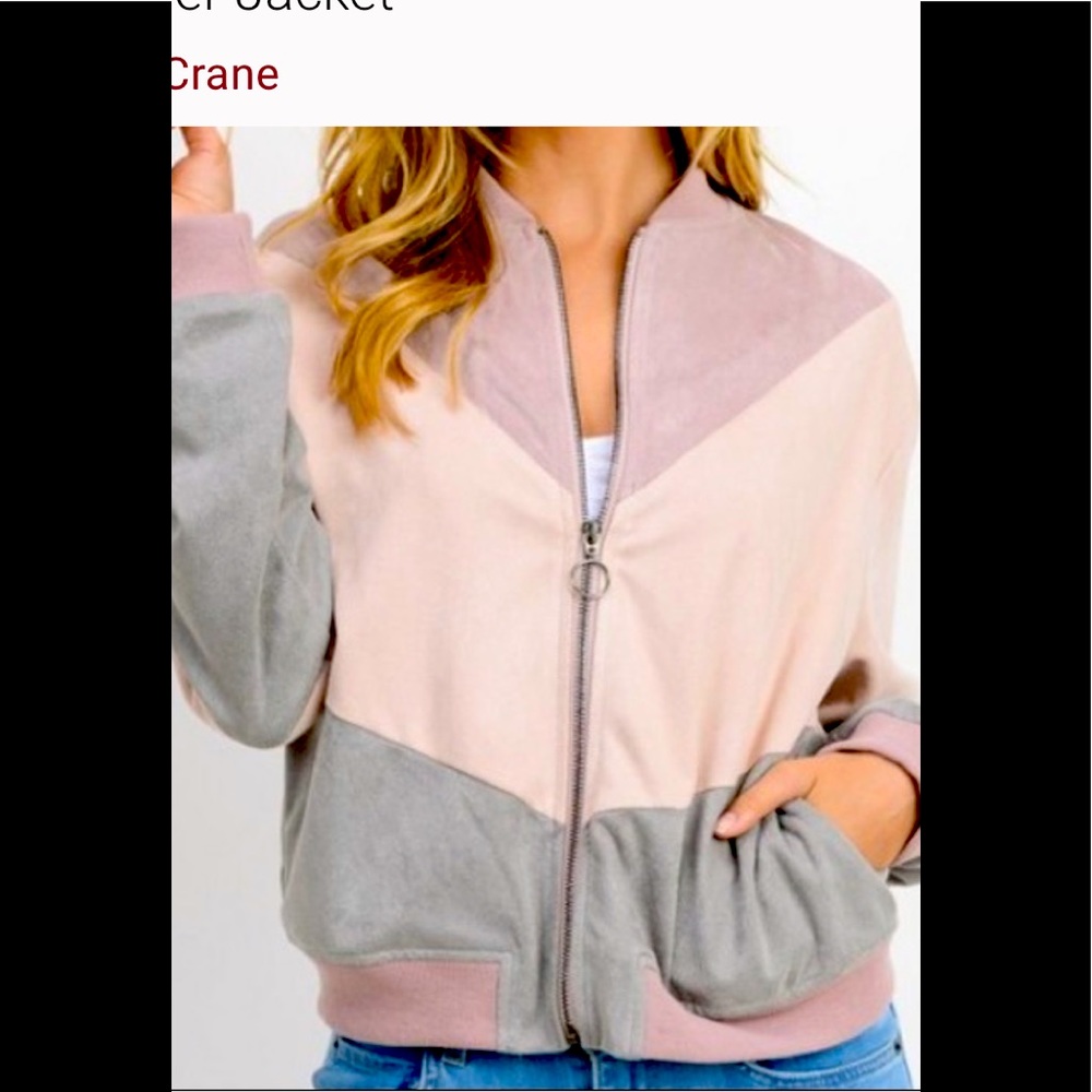 Paper Crane color block bomber jacket size Medium